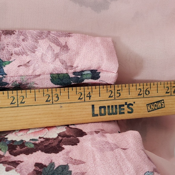 Beautiful Peony Floral Print 100% Soft Viscose Emma & Olivia 3/4 Sleeve Kimono - Picture 7 of 9